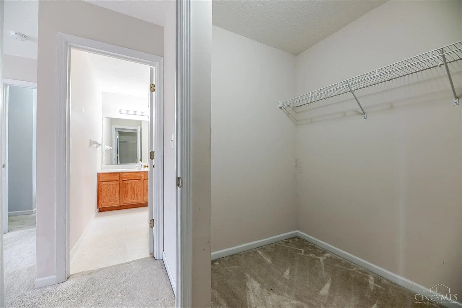 Master closet and bath